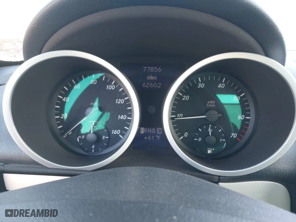 2007 Mercedes-Benz SLK-Class 3.5L with VIN WDBWK56FX7F142388, listed as a IAAI auction lot 42076577 with 77,856 mi miles. Bid and sale history available at carsss.com. Image 7.
