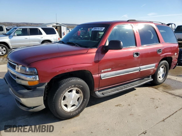 2002 Chevrolet Tahoe LS with VIN 1GNEC13V32R280495, listed as a Copart auction lot 88474735 with 294,969 mi miles and Salvage Title. Bid and sale history available at carsss.com. Image 1.