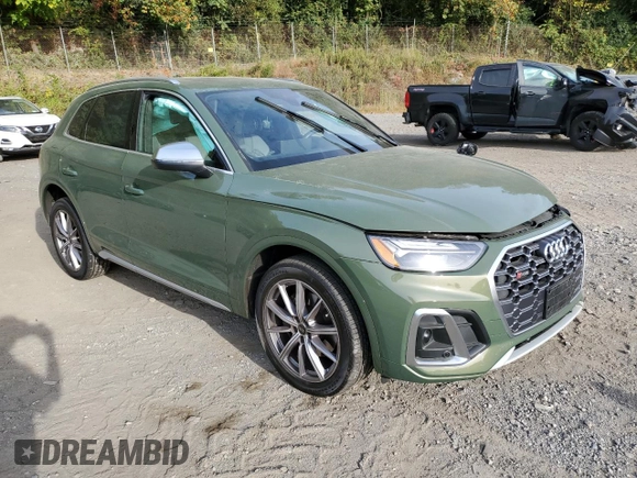 2023 Audi SQ5 Premium Plus with VIN WA1B4AFYXP2017560, listed as a Copart auction lot 72750824 with 14,447 mi miles and Salvage Title. Bid and sale history available at carsss.com. Image 4.
