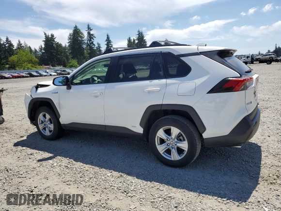 2021 Toyota RAV4 Hybrid LE with VIN JTMM6RFVXMD018561, listed as a Copart auction lot 60475965 with 56,074 mi miles and Salvage title. Bid and sale history available at DreamBid. Image 2.