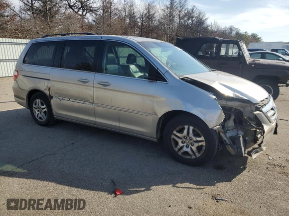 2006 Honda Odyssey EX-L with VIN 5FNRL38666B459794, listed as a Copart auction lot 46605245 with 106,623 mi miles and Salvage Title. Bid and sale history available at carsss.com. Image 4.