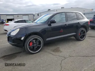 2005 Porsche Cayenne Turbo with VIN WP1AC29P15LA91534, listed as a Copart auction lot 43476105 with 131,561 mi miles and Salvage Title. Bid and sale history available at carsss.com. Image 1.