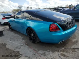 2015 Rolls-Royce Wraith with VIN SCA665C56FUX85095, listed as a Copart auction lot 75506514 with 18,147 mi miles and Salvage Title. Bid and sale history available at carsss.com. Image 2.