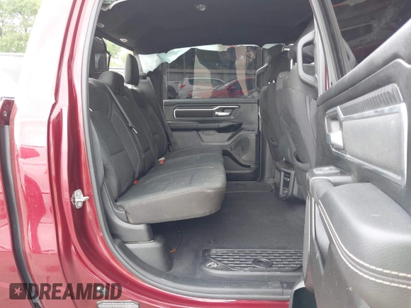 2025 Ram 1500 Big Horn with VIN 1C6RREFG5SN597979, listed as a IAAI auction lot 41931498 with 24,567 mi miles and . Bid and sale history available at DreamBid. Image 8.