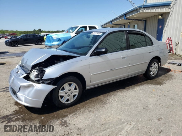 2003 Honda Civic LX with VIN 2HGES16593H543079, listed as a Copart auction lot 51772945 with 98,141 mi miles and Salvage Title. Bid and sale history available at carsss.com. Image 1.