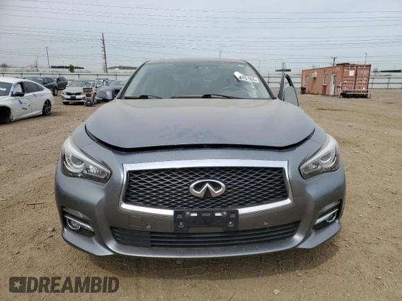2017 Infiniti Q50 Premium with VIN JN1EV7AR9HM834868, listed as a Copart auction lot 54975165 with 109,746 mi miles and Salvage title. Bid and sale history available at DreamBid. Image 5.