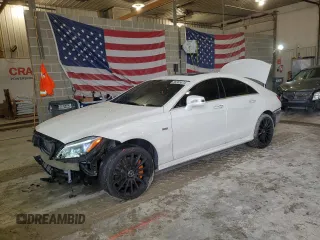 2015 Mercedes-Benz CLS-Class CLS 550 with VIN WDDLJ9BB0FA153239, listed as a Copart auction lot 86365874 with 84,081 mi miles and Salvage Title. Bid and sale history available at carsss.com. Image 1.