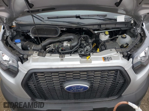 2021 Ford Transit Passenger XL with VIN 1FDZK1C82MKA81226, listed as a Copart auction lot 76893224 with 22,679 mi miles and Salvage Title. Bid and sale history available at DreamBid. Image 14.