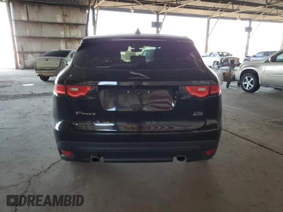 2019 Jaguar F-Pace 25t with VIN SADCS2FX9KA601836, listed as a Copart auction lot 56493255 with 80,825 mi miles and Salvage title. Bid and sale history available at DreamBid. Image 6.