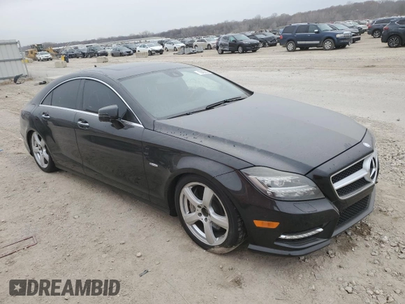 2012 Mercedes-Benz CLS 550 with VIN WDDLJ9BB1CA046664, listed as a Copart auction lot 78402094 with 119,135 mi miles and Salvage title. Bid and sale history available at DreamBid. Image 4.