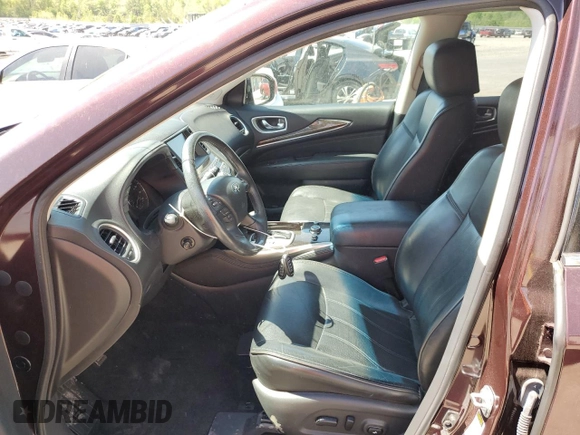 2015 Infiniti QX60 with VIN 5N1AL0MNXFC543215, listed as a Copart auction lot 52249185 with 76,482 mi miles and Salvage Title. Bid and sale history available at carsss.com. Image 7.