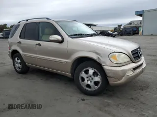2002 Mercedes-Benz M-Class with VIN 4JGAB54E32A363452, listed as a Copart auction lot 81743994 with 147,376 mi miles and Salvage Title. Bid and sale history available at carsss.com. Image 4.