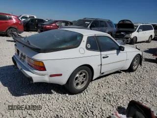 1986 Porsche 944 with VIN WP0AA0948GN457787, listed as a Copart auction lot 48616225 with 907,451 mi miles and Clean Title. Bid and sale history available at carsss.com. Image 3.