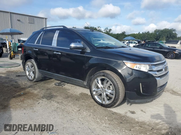 2013 Ford Edge Limited with VIN 2FMDK3KC6DBE10158, listed as a Copart auction lot 60665775 with 126,022 mi miles and Salvage title. Bid and sale history available at DreamBid. Image 4.