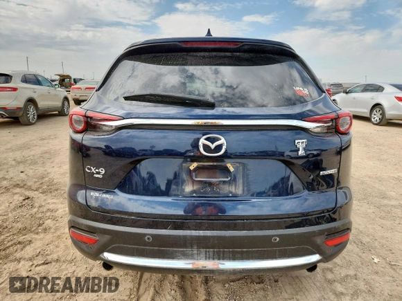 2023 Mazda CX-9 Carbon Edition with VIN JM3TCBDY1P0633964, listed as a Copart auction lot 60750015 with 34,657 mi miles and Salvage title. Bid and sale history available at DreamBid. Image 6.