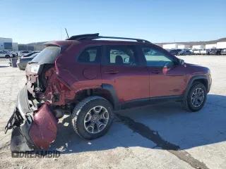 2021 Jeep Cherokee Trailhawk with VIN 1C4PJMBX7MD139411, listed as a Copart auction lot 48545725 with 54,095 mi miles and Salvage title. Bid and sale history available at DreamBid. Image 3.