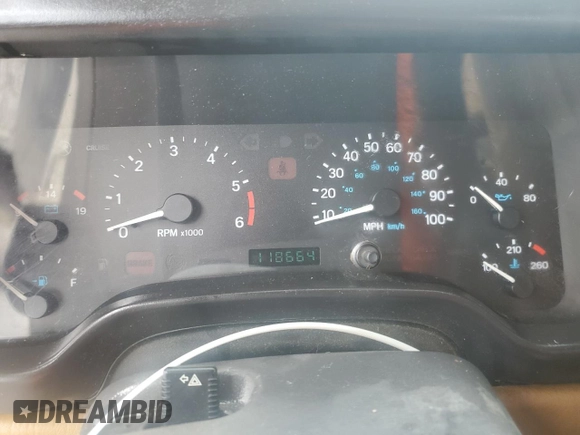 1998 Jeep Wrangler SE with VIN 1J4FY29P6WP796472, listed as a Copart auction lot 54879025 with 118,664 mi miles and Salvage title. Bid and sale history available at DreamBid. Image 9.