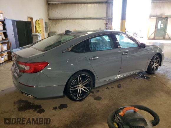 2021 Honda Accord Touring with VIN 1HGCV2F91MA012403, listed as a Copart auction lot 48781655 with Not provided miles and Salvage title. Bid and sale history available at DreamBid. Image 3.