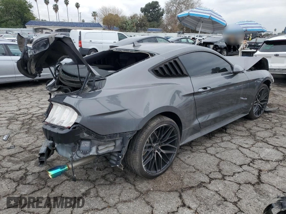2023 Ford Mustang EcoBoost with VIN 1FA6P8THXP5100650, listed as a Copart auction lot 43068575 with 0 mi miles and Clean Title. Bid and sale history available at carsss.com. Image 3.