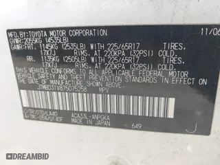 2007 Toyota RAV4 Limited with VIN JTMBD31V875075258, listed as a IAAI auction lot 41941121 with 169,892 mi miles. Bid and sale history available at carsss.com. Image 9.