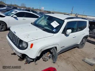 2018 Jeep Renegade Latitude with VIN ZACCJABB3JPG70586, listed as a IAAI auction lot 41721623 with 130,782 mi miles. Bid and sale history available at carsss.com. Image 17.