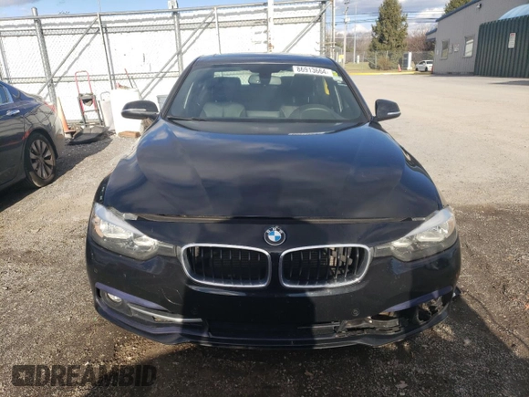 2017 BMW 3 Series 330i with VIN WBA8B9G31HNU57168, listed as a Copart auction lot 86913664 with 0 mi miles and Salvage Title. Bid and sale history available at carsss.com. Image 5.