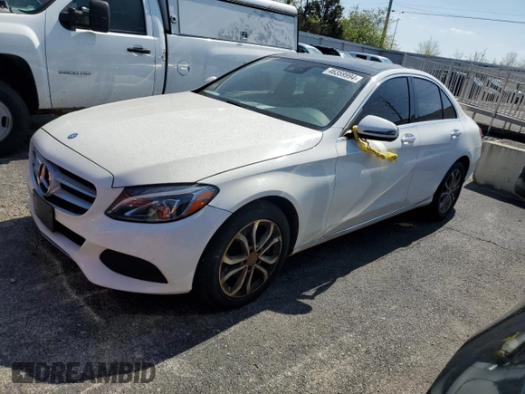2016 Mercedes-Benz C 300 Luxury with VIN 55SWF4KB9GU117553, listed as a Copart auction lot 46359994 with 133,094 mi miles and Salvage title. Bid and sale history available at DreamBid. Image 1.