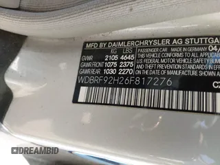 2006 Mercedes-Benz C 280 Luxury with VIN WDBRF92H26F817276, listed as a IAAI auction lot 41948284 with Not Provided miles and . Bid and sale history available at DreamBid. Image 9.