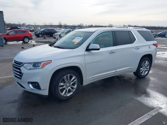2018 Chevrolet Traverse High Country with VIN 1GNEVKKWXJJ237120, listed as a IAAI auction lot 41458312 with 125,626 mi miles. Bid and sale history available at carsss.com. Image 17.