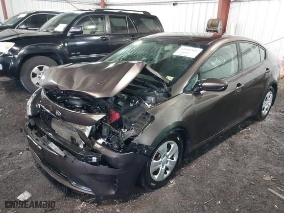 2017 Kia Forte LX with VIN 3KPFK4A75HE145707, listed as a IAAI auction lot 41808305 with 107,457 mi miles. Bid and sale history available at carsss.com. Image 17.