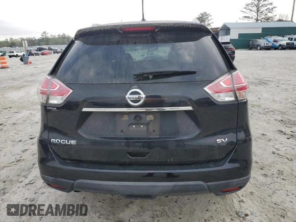2015 Nissan Rogue SV with VIN KNMAT2MT5FP527379, listed as a Copart auction lot 51789225 with 166,035 mi miles and Salvage Title. Bid and sale history available at carsss.com. Image 6.