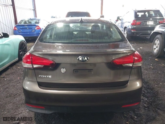 2017 Kia Forte LX with VIN 3KPFK4A75HE145707, listed as a IAAI auction lot 41808305 with 107,457 mi miles. Bid and sale history available at carsss.com. Image 16.