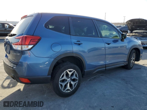 2019 Subaru Forester with VIN JF2SKAAC1KH593648, listed as a Copart auction lot 48014365 with 45,187 mi miles and Salvage Title. Bid and sale history available at carsss.com. Image 3.