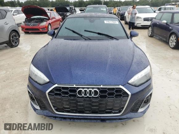 2023 Audi A5 Sportback S line Premium z VIN WAUDACF54PA049206, wystawiony jako Copart lot #74617084 z przebiegiem Nie podano mil oraz Nie do naprawy • Non repairable. Historia ofert i sprzedaży dostępna na DreamBid. Obrazek 5.