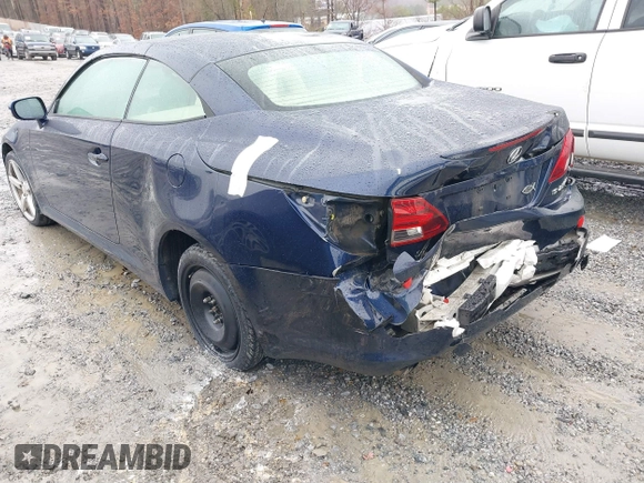 2011 Lexus IS 250 C with VIN JTHFF2C25B2519424, listed as a IAAI auction lot 41523202 with 216,624 mi miles and . Bid and sale history available at DreamBid. Image 3.