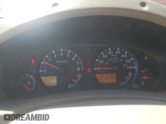 2016 Nissan Frontier SV with VIN 1N6AD0CWXGN719467, listed as a Copart auction lot 58824095 with 206,495 mi miles and Salvage title. Bid and sale history available at DreamBid. Image 9.