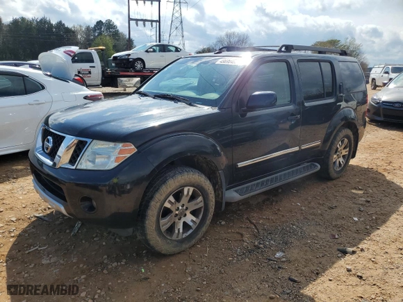 2008 Nissan Pathfinder LE with VIN 5N1AR18BX8C652037, listed as a Copart auction lot 49690485 with 206,610 mi miles and Salvage Title. Bid and sale history available at carsss.com. Image 1.