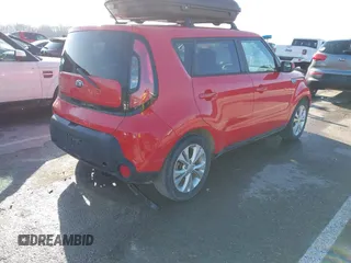 2015 Kia Soul + with VIN KNDJP3A57F7765296, listed as a IAAI auction lot 41108547 with 72,771 mi miles. Bid and sale history available at carsss.com. Image 4.