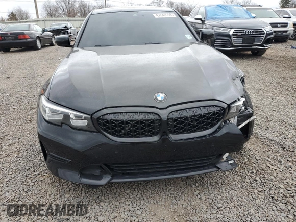 2019 BMW 3 Series 330i xDrive with VIN WBA5R7C59KFH30291, listed as a Copart auction lot 47640295 with 73,665 mi miles and Salvage Title. Bid and sale history available at carsss.com. Image 5.