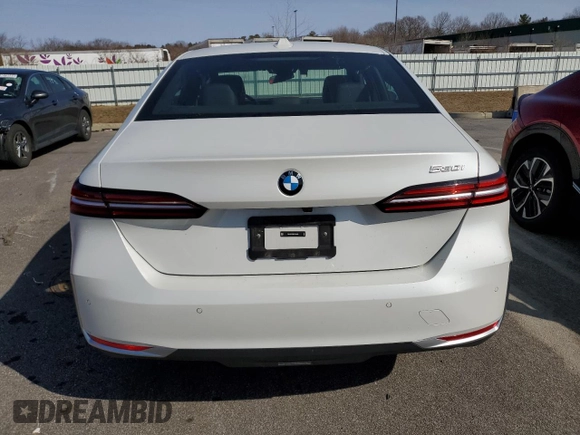 2024 BMW 5 Series 530i with VIN WBA43FJ05RCS39448, listed as a Copart auction lot 48738085 with 23,214 mi miles and Salvage Title. Bid and sale history available at carsss.com. Image 6.