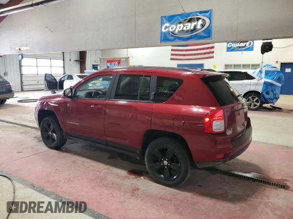 2012 Jeep Compass Latitude with VIN 1C4NJDEB5CD525069, listed as a Copart auction lot 51205565 with 178,534 mi miles and Salvage Title. Bid and sale history available at carsss.com. Image 2.