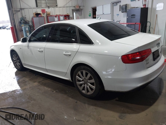 2015 Audi A4 Premium with VIN WAUBFAFL1FN028283, listed as a IAAI auction lot 41439349 with 121,780 mi miles. Bid and sale history available at carsss.com. Image 3.