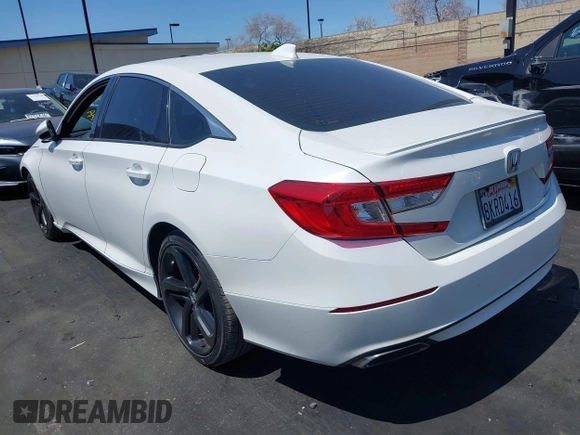 2019 Honda Accord Sport with VIN 1HGCV1F33KA041193, listed as a IAAI auction lot 41956200 with 171,700 mi miles and . Bid and sale history available at DreamBid. Image 3.