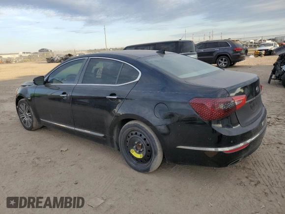 2015 Kia Cadenza Premium with VIN KNALN4D7XF5181484, listed as a Copart auction lot 83456034 with 125,653 mi miles and Clean Title. Bid and sale history available at carsss.com. Image 2.