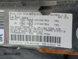 2022 Toyota Tacoma SR with VIN 3TMCZ5AN4NM471521, listed as a Copart auction lot 56635074 with Not provided miles and Salvage title. Bid and sale history available at DreamBid. Image 12.