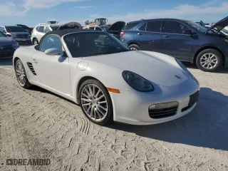 2007 Porsche Boxster S with VIN WP0CB29837U730970, listed as a Copart auction lot 77829184 with 0 mi miles and Salvage Title. Bid and sale history available at carsss.com. Image 4.