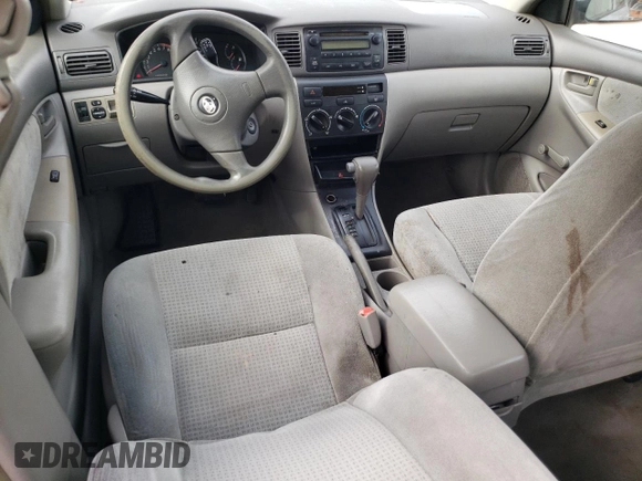 2005 Toyota Corolla CE with VIN 1NXBR32E65Z550212, listed as a Copart auction lot 54346315 with 252,260 mi miles and Salvage Title. Bid and sale history available at DreamBid. Image 8.