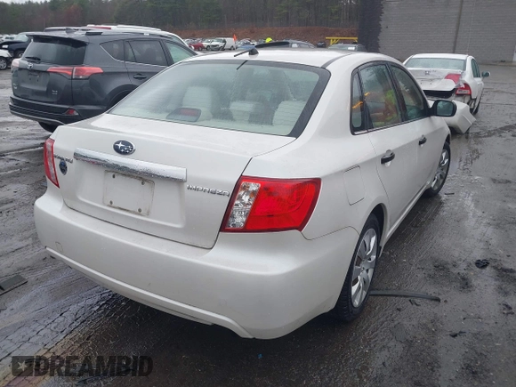 2008 Subaru Impreza Sedan (Natl) i w/Premium Pkg with VIN JF1GE61678H502027, listed as a IAAI auction lot 41976204 with 107,381 mi miles. Bid and sale history available at carsss.com. Image 4.