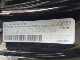 2011 Audi A5 Premium z VIN WAUAFAFH2BN000462, wystawiony jako IAAI lot #41827465 z przebiegiem 176 294 mil mil oraz . Historia ofert i sprzedaży dostępna na DreamBid. Obrazek 9.