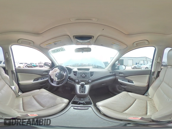 2014 Honda CR-V EX-L with VIN 2HKRM4H75EH665118, listed as a Copart auction lot 52490395 with 0 mi miles and Salvage Title. Bid and sale history available at carsss.com. Image 16.